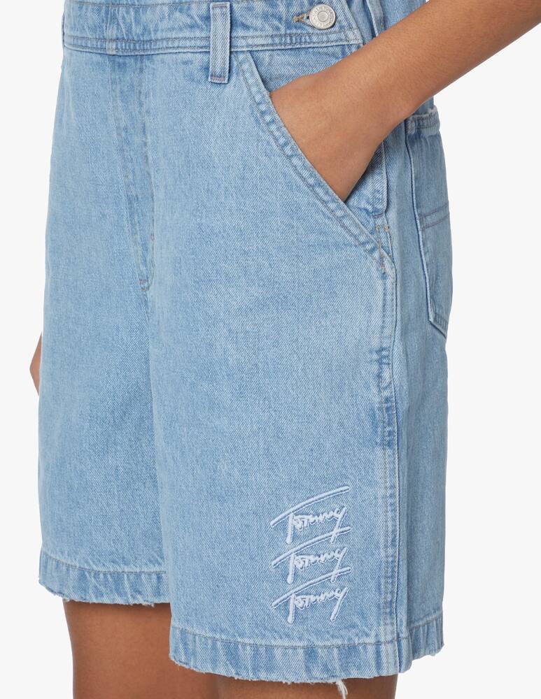 rinascente Tommy Jeans Short denim dungaress - blue
