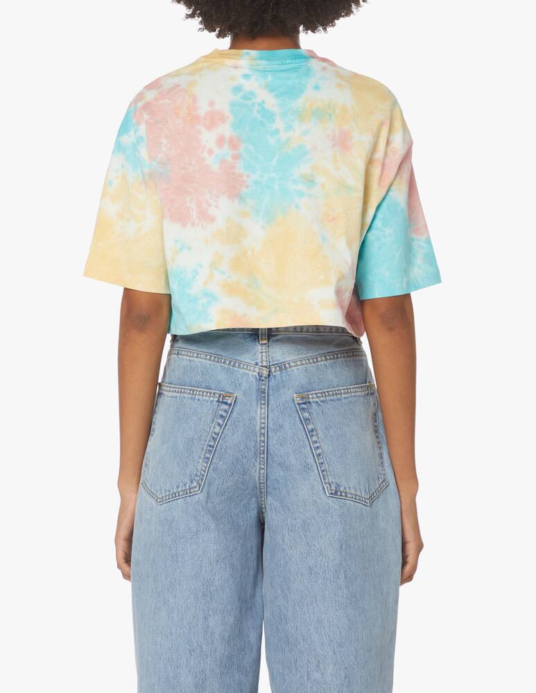 rinascente Tommy Jeans Tie-dye cropped t-shirt - multi
