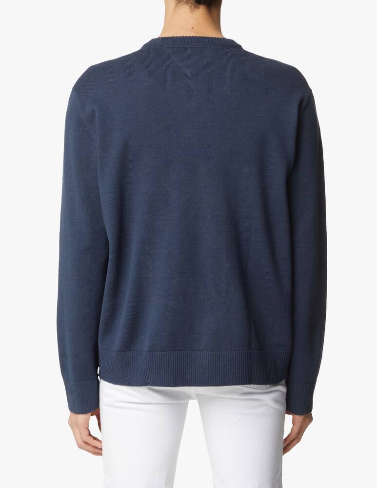 rinascente Tommy Jeans Tommy signature logo sweater - blue