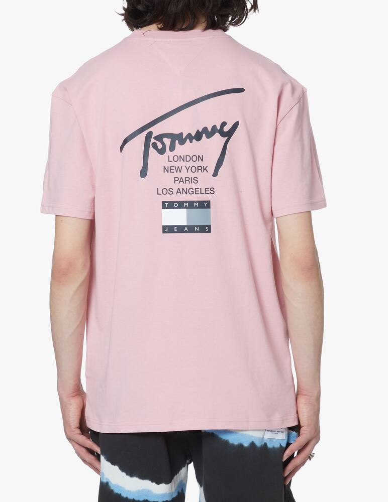 rinascente Tommy Jeans Maglietta new signature - rosa