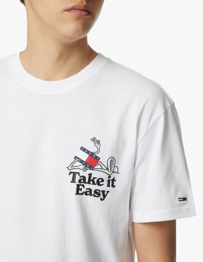 rinascente Tommy Jeans Take it easy t-shirt - white