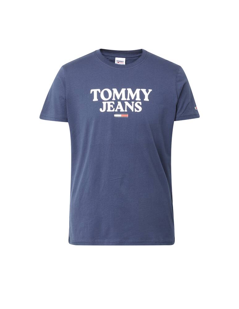 rinascente Tommy Jeans Maglietta corporate logo colorato - blu