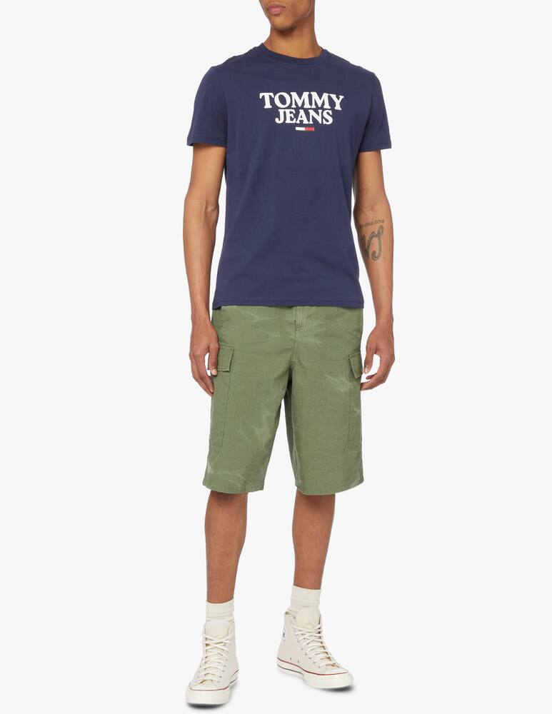 rinascente Tommy Jeans Maglietta corporate logo colorato - blu