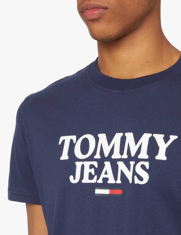 rinascente Tommy Jeans Maglietta corporate logo colorato - blu