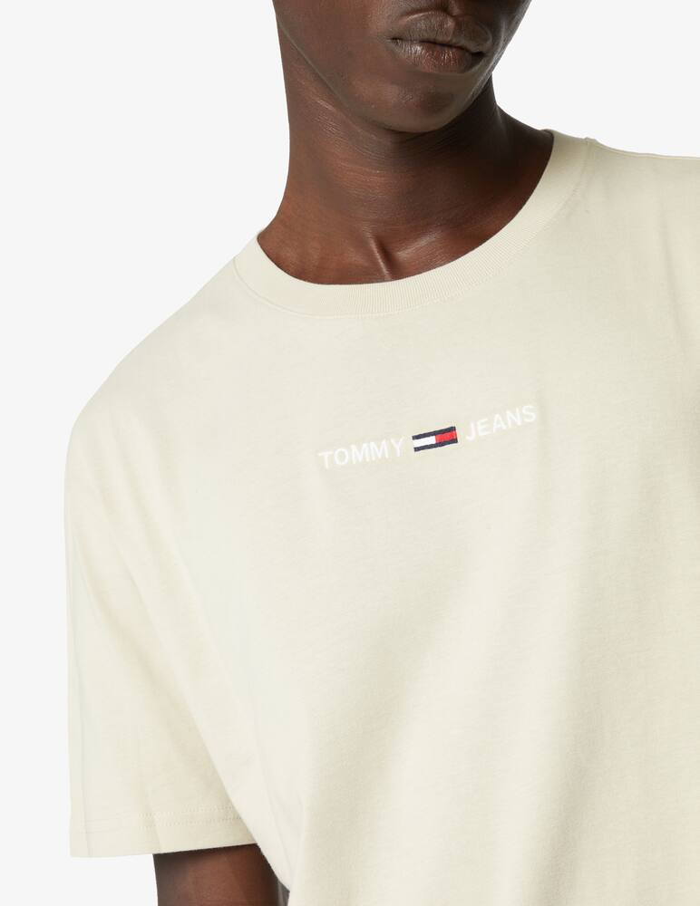 rinascente Tommy Jeans Maglietta con logo - Beige