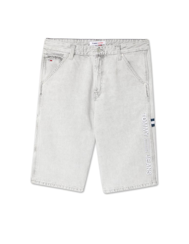 rinascente Tommy Jeans Bermuda in denim skater carpenter - grigio