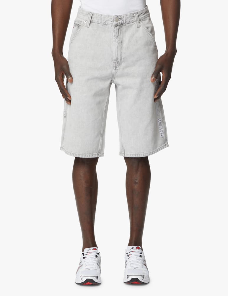 rinascente Tommy Jeans Bermuda in denim skater carpenter - grigio