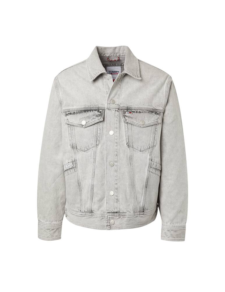 rinascente Tommy Jeans Big flag denim jacket - grey