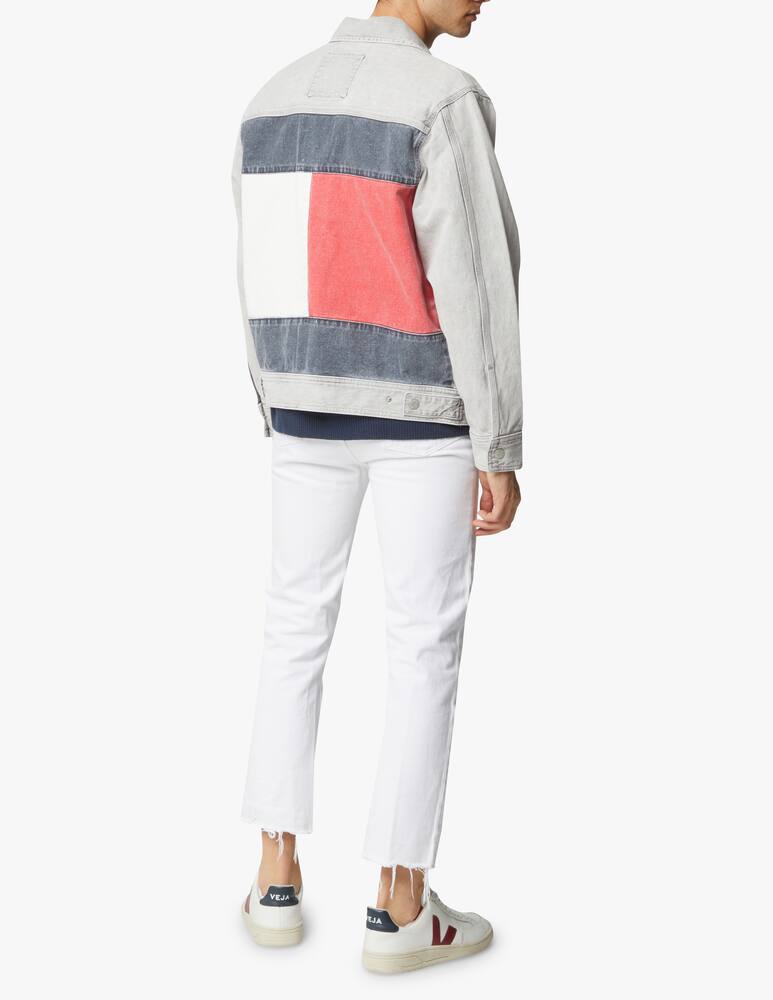 rinascente Tommy Jeans Big flag denim jacket - grey