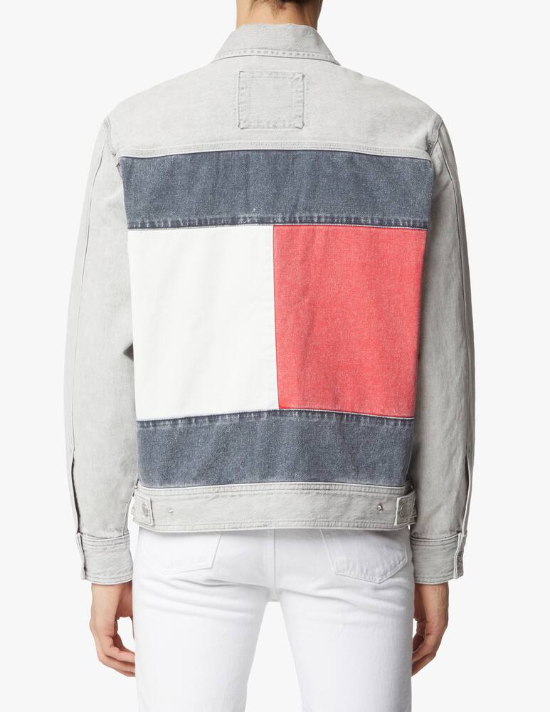 rinascente Tommy Jeans Big flag denim jacket - grey