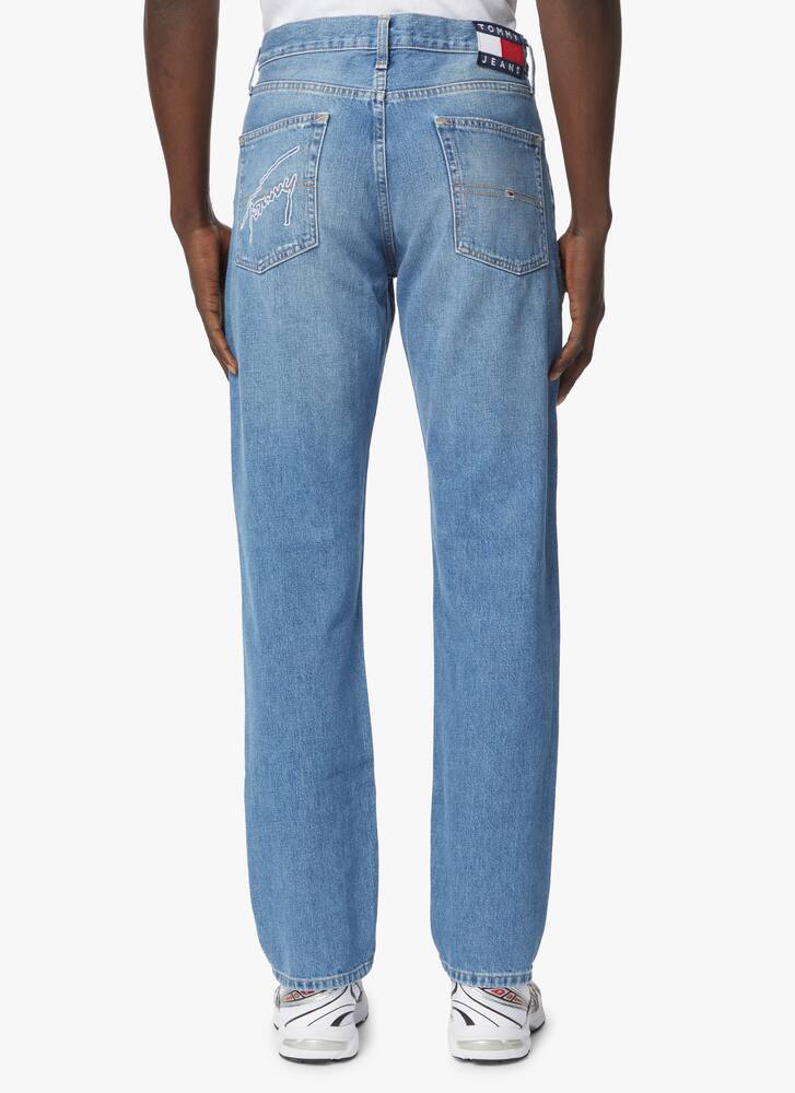 rinascente Tommy Jeans Jeans ethan strappo ginocchio - blu