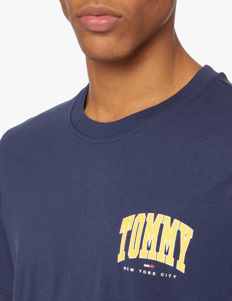 rinascente Tommy Jeans College logo t-shirt - blue