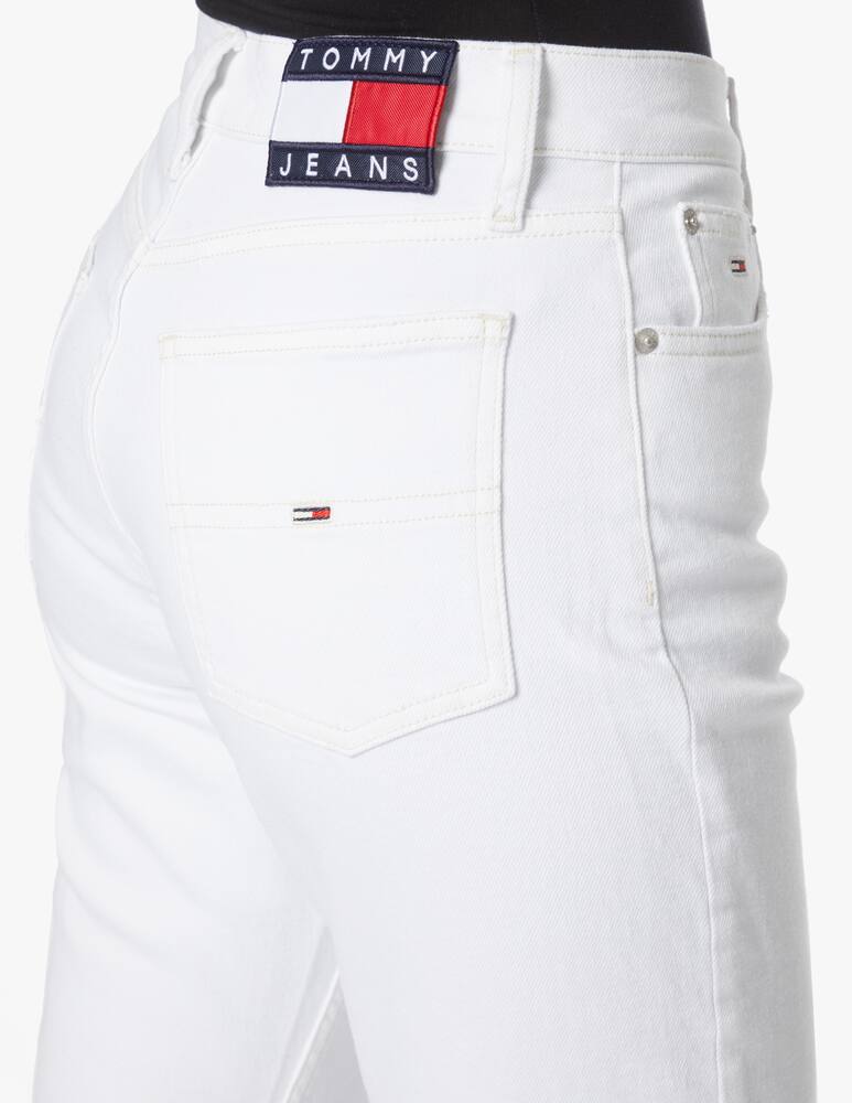 rinascente Tommy Jeans Jeans slim a vita alta Izzie - bianco