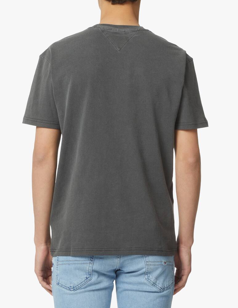 rinascente Tommy Jeans Tiny linear logo t-shirt - black