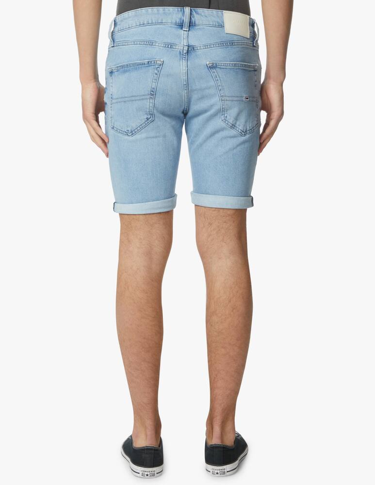 rinascente Tommy Jeans Bermuda in denim slim scanton chiaro - azzurro