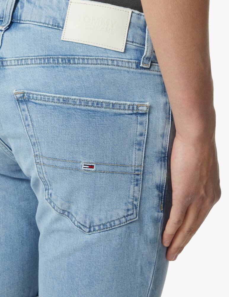 rinascente Tommy Jeans Bermuda in denim slim scanton chiaro - azzurro