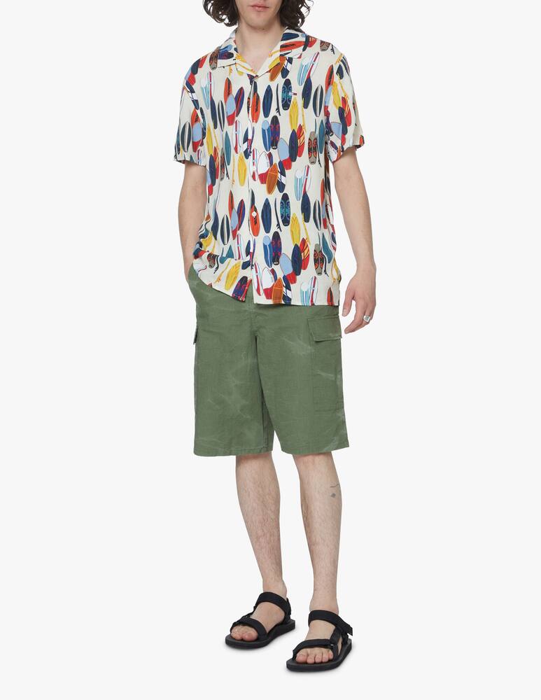 rinascente Tommy Jeans Camicia manica corta fanatasia - bianco