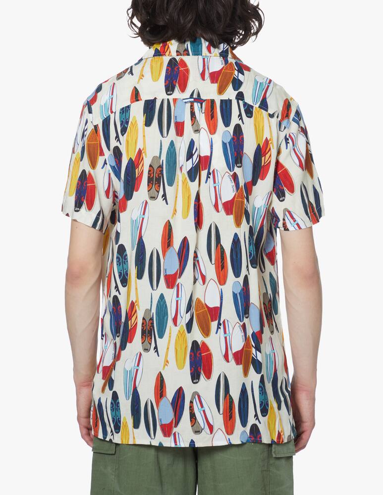 rinascente Tommy Jeans Camicia manica corta fanatasia - bianco