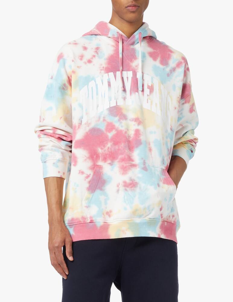 Tommy Jeans College tye dye logo hoodie - multi - picture 1 Tommy Jeans College tye dye logo hoodie - multi - picture 1