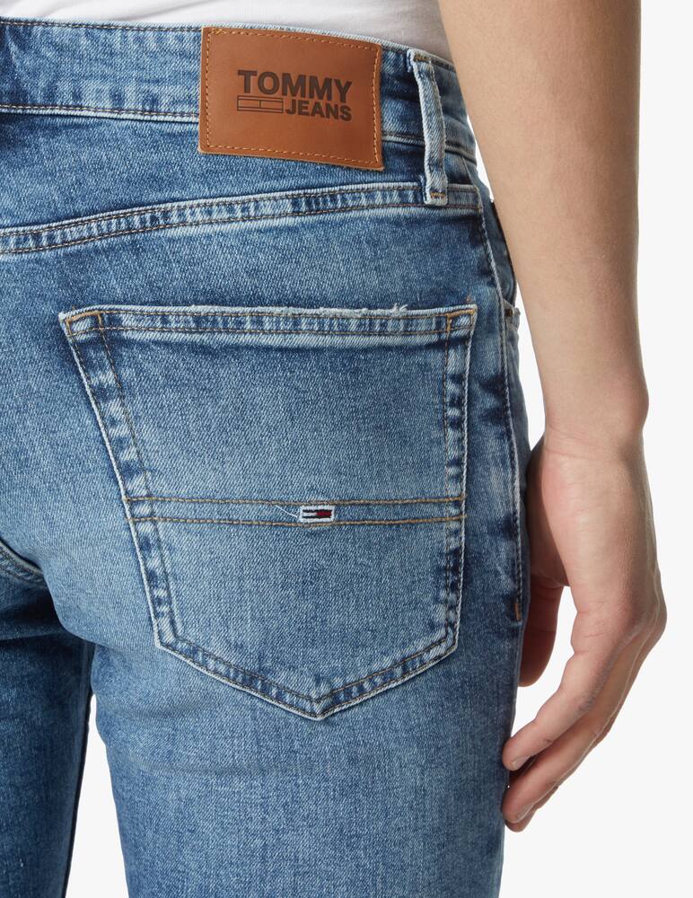 rinascente Tommy Jeans Medium dark scanton slim denim shorts - blue