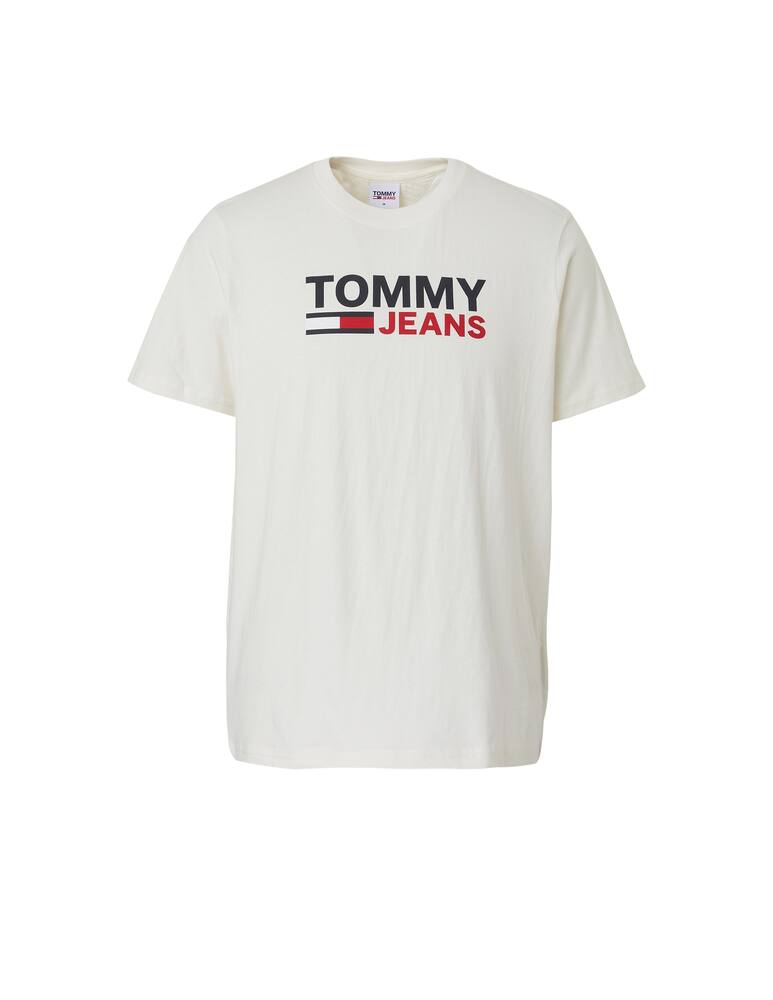 rinascente Tommy Jeans Maglietta corporate logo - bianco