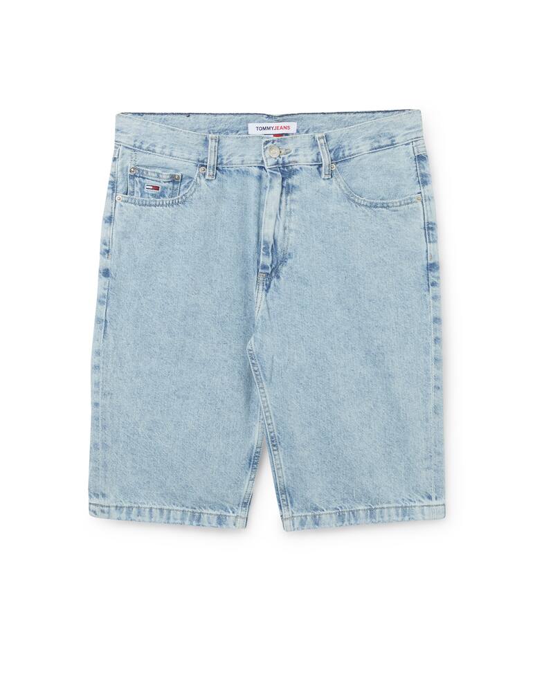 rinascente Tommy Jeans Bermuda in denim dad chiaro pulito - azzurro