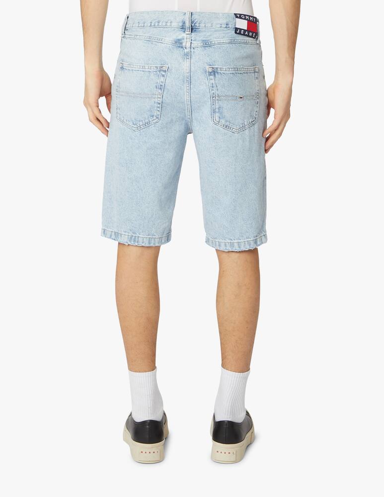 rinascente Tommy Jeans Bermuda in denim dad chiaro pulito - azzurro