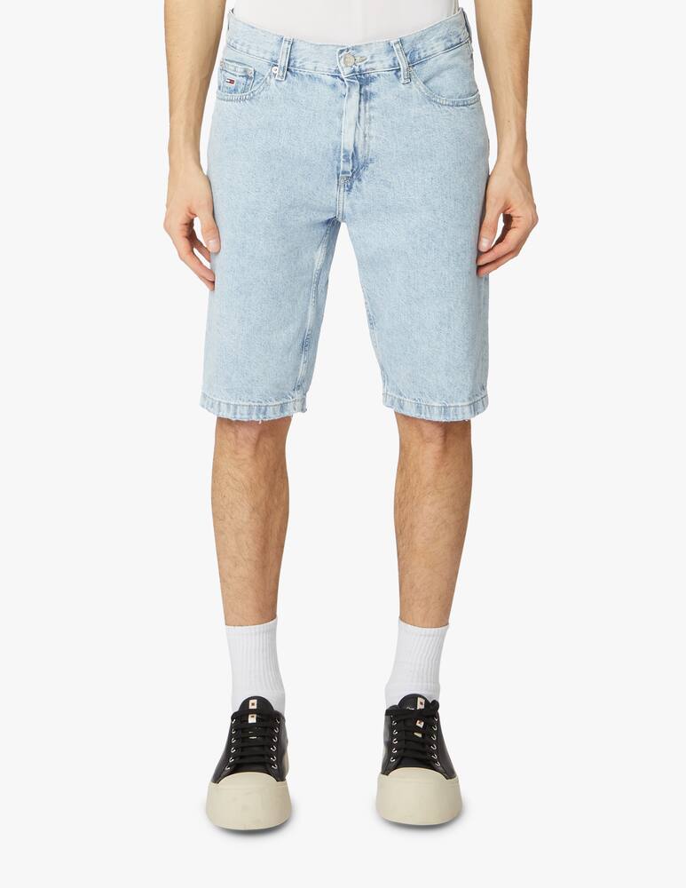 rinascente Tommy Jeans Bermuda in denim dad chiaro pulito - azzurro