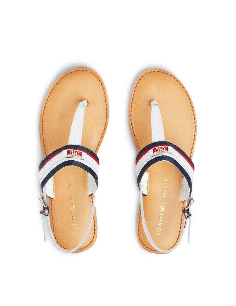 rinascente Tommy Hilfiger Corporate webbing flat sandal - grey