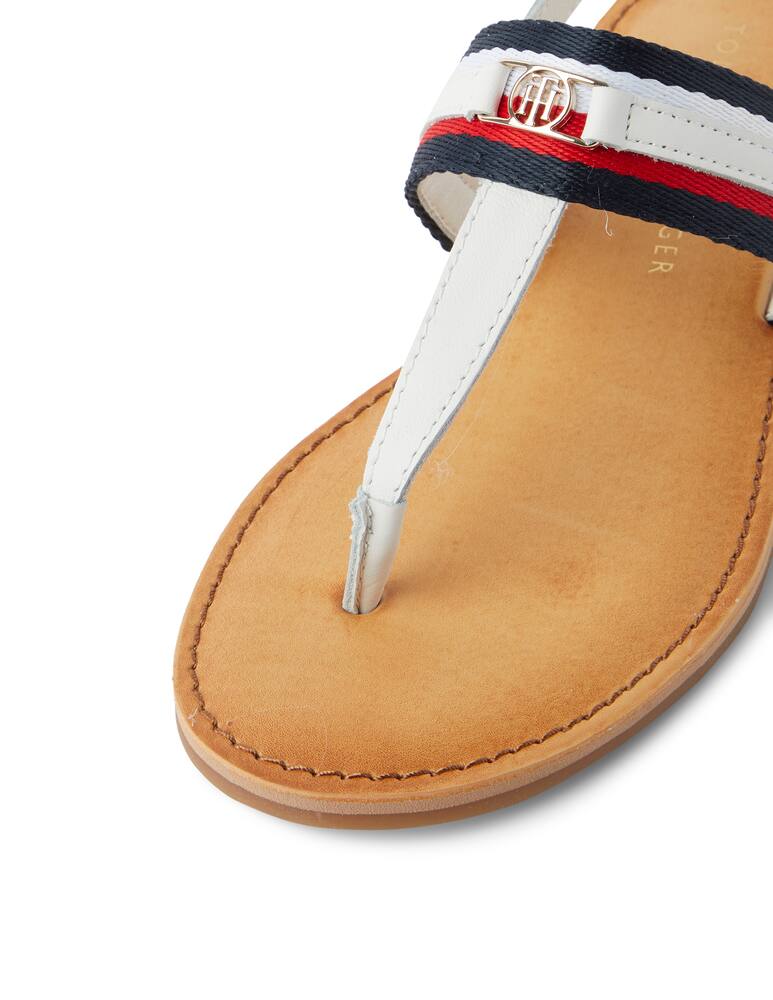 rinascente Tommy Hilfiger Corporate webbing flat sandal - grey