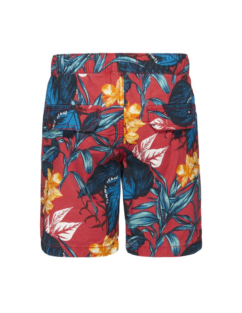 rinascente Tommy Hilfiger Tropical print pants - Rosso