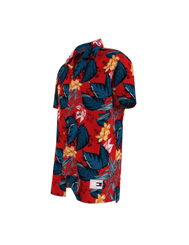rinascente Tommy Hilfiger Tropical print shirt - Rosso