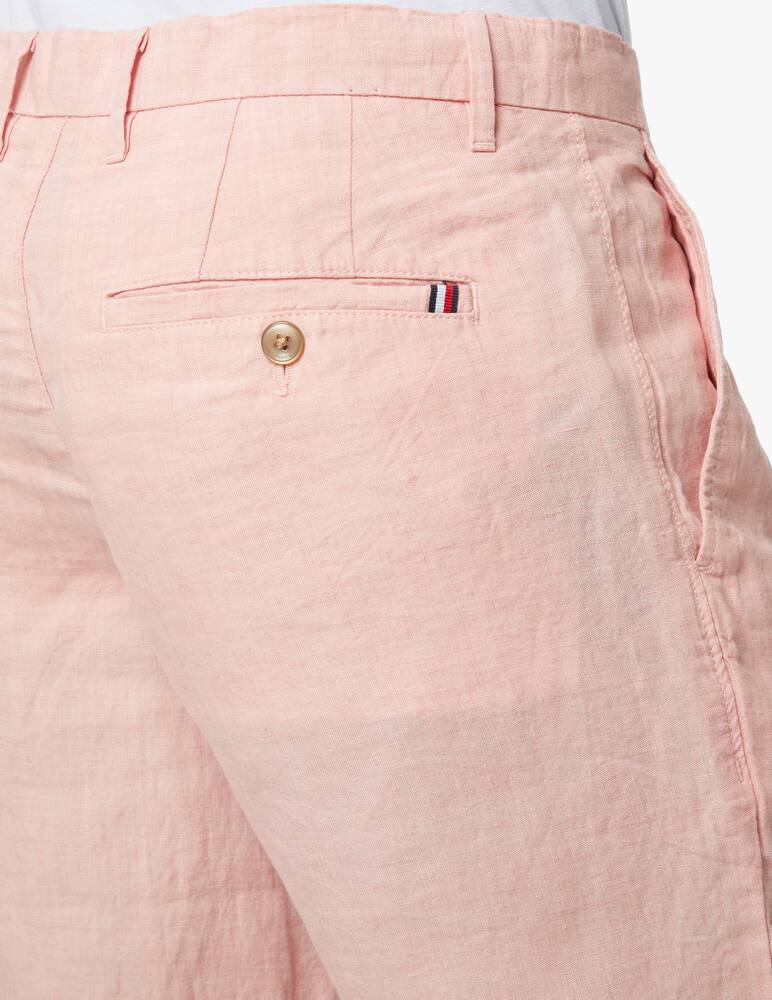 rinascente Tommy Hilfiger Brook 1 pince linen chino shorts - pink