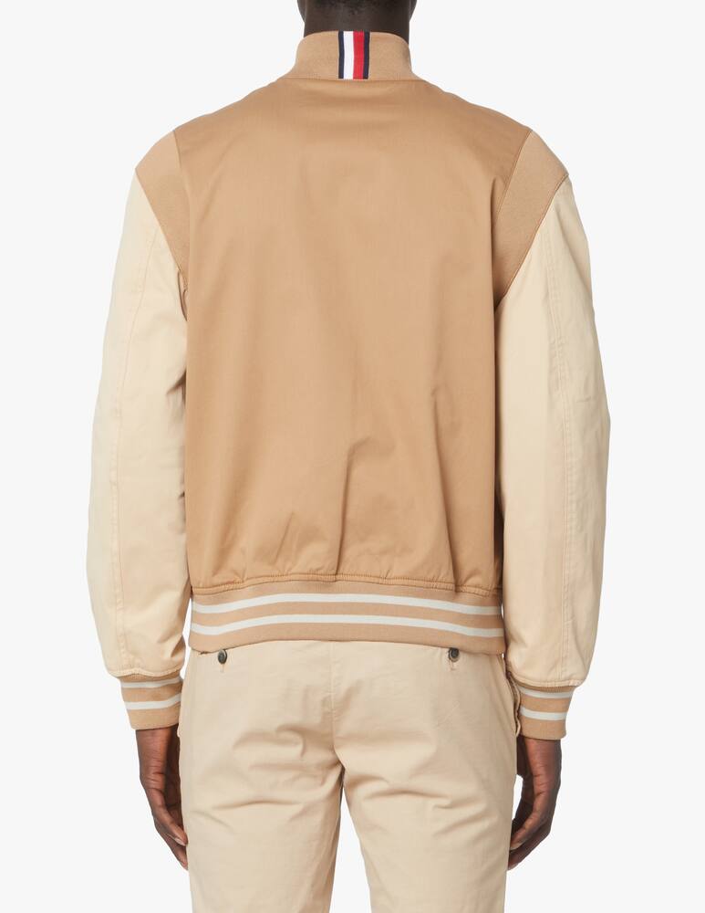 Tommy Hilfiger Giacca bomber varsity in cotone - beige - immagine 3 Tommy Hilfiger Giacca bomber varsity in cotone - beige - immagine 3