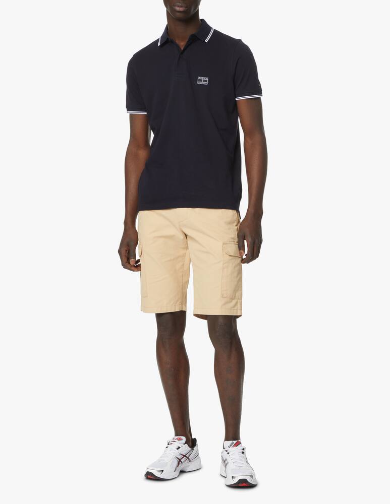 rinascente Tommy Hilfiger Short sleeve polo slim tipped+badge - blue