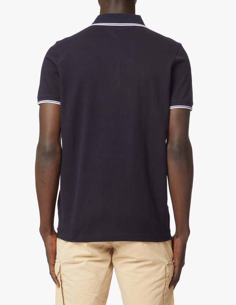 rinascente Tommy Hilfiger Short sleeve polo slim tipped+badge - blue