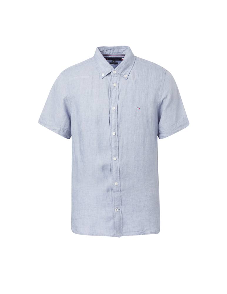 rinascente Tommy Hilfiger Linen short sleeve shirt - light blue