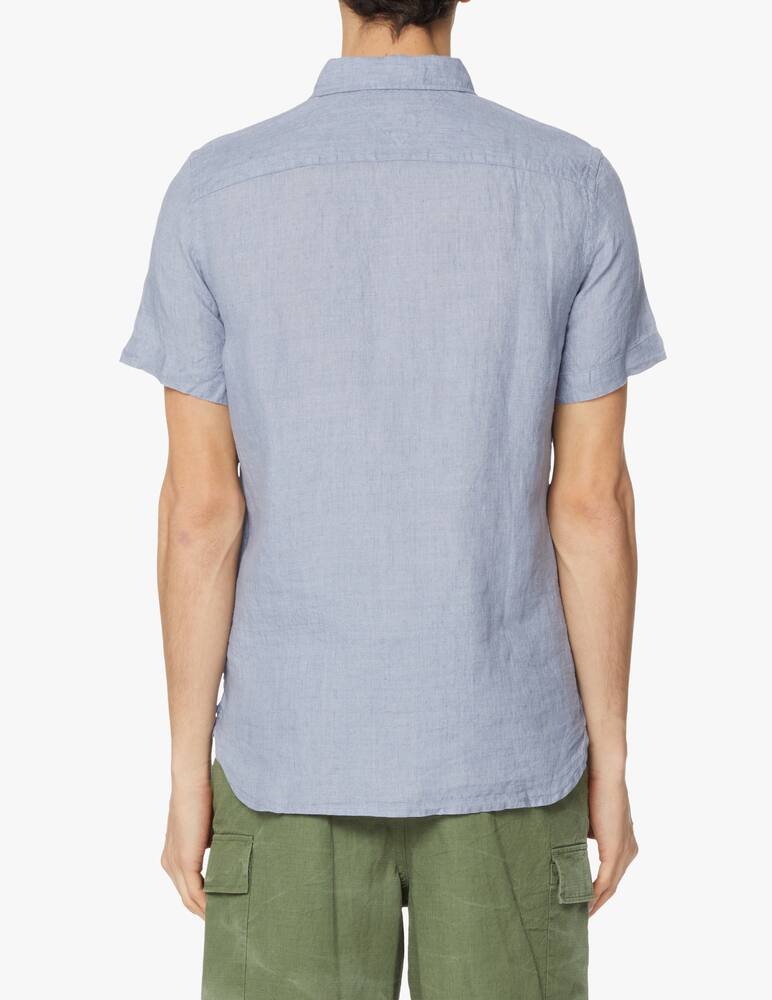 rinascente Tommy Hilfiger Linen short sleeve shirt - light blue