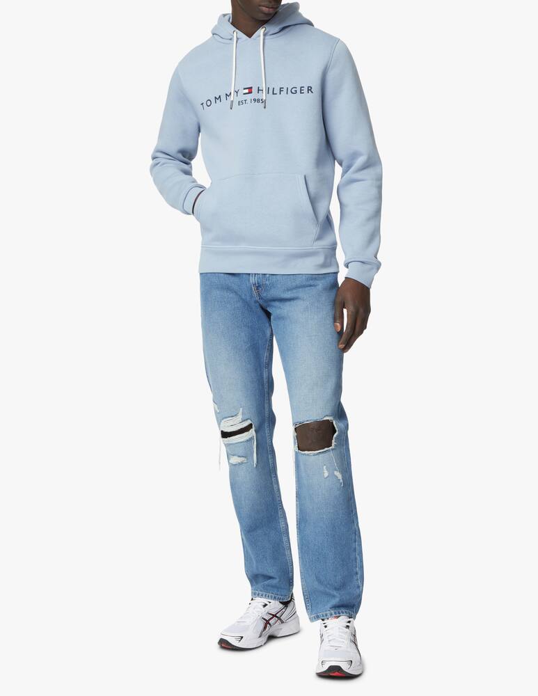 rinascente Tommy Hilfiger Logo basic hoodie - light blue