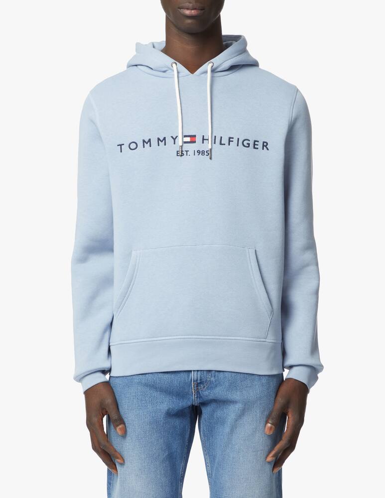 rinascente Tommy Hilfiger Logo basic hoodie - light blue