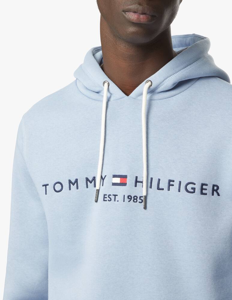 rinascente Tommy Hilfiger Logo basic hoodie - light blue