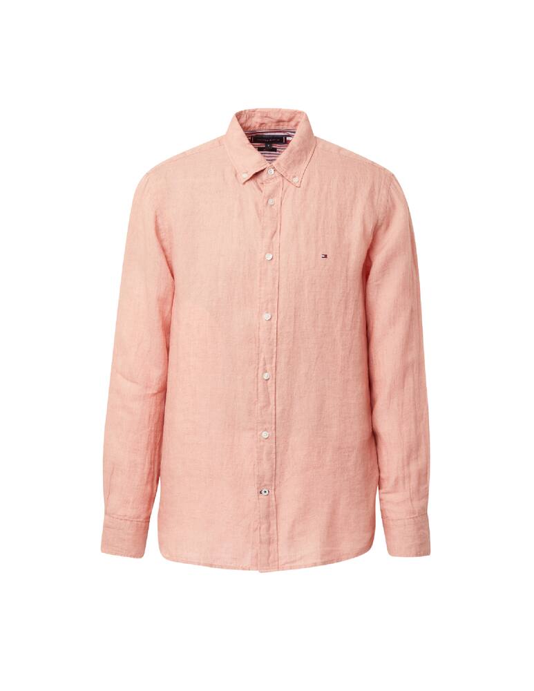 rinascente Tommy Hilfiger Linen regular shirt - pink