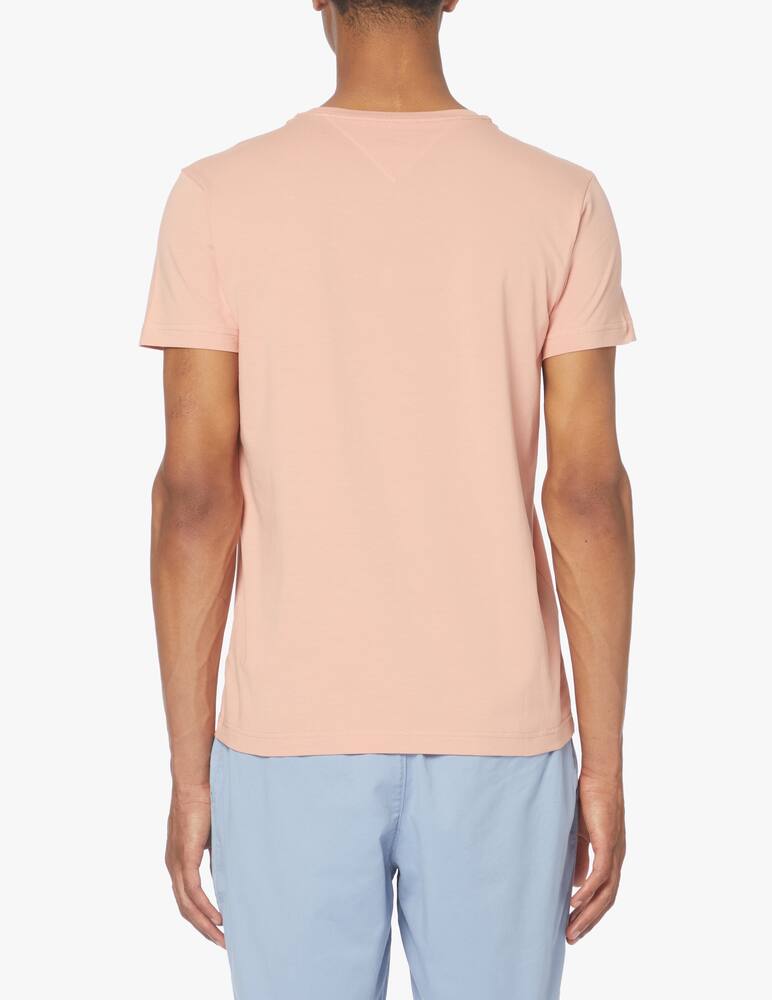 rinascente Tommy Hilfiger Maglietta girocollo slim basic loghino - rosa