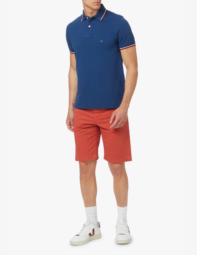 rinascente Tommy Hilfiger Polo manica corta slim tipped - blu
