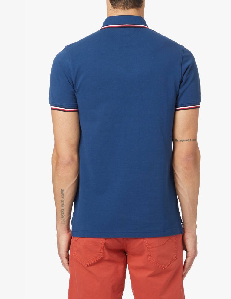 rinascente Tommy Hilfiger Polo manica corta slim tipped - blu