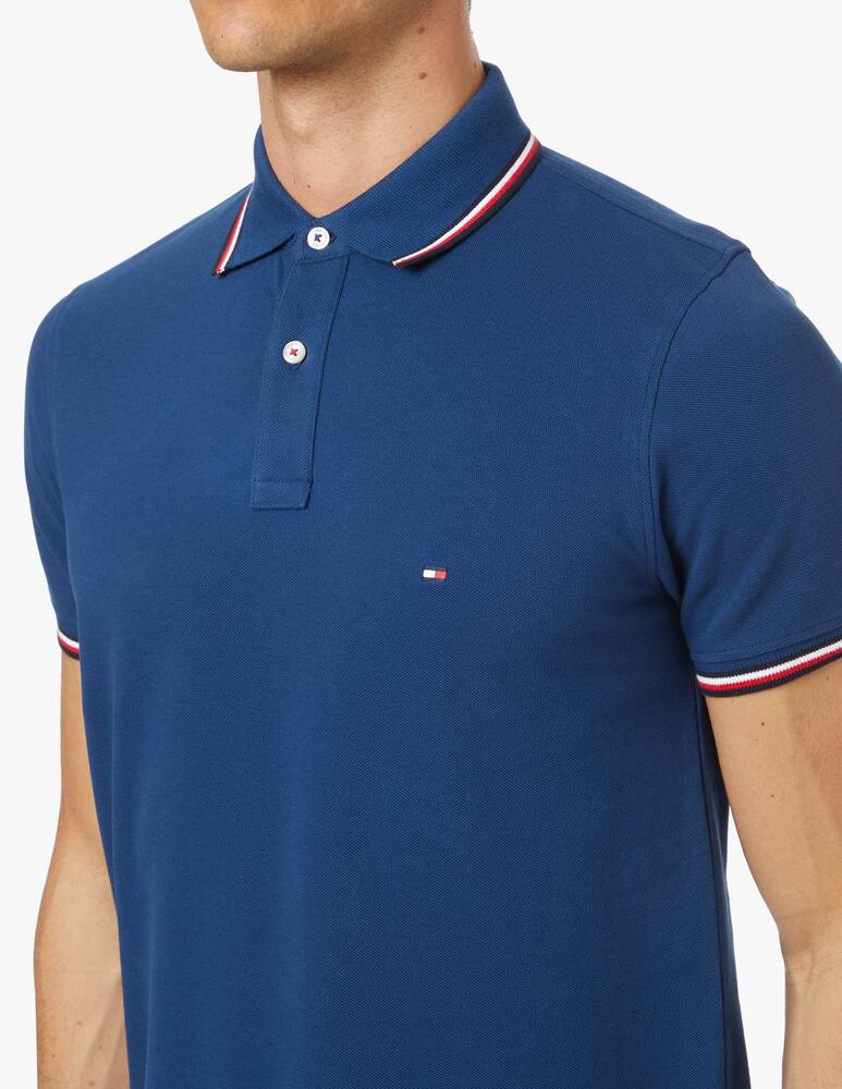 rinascente Tommy Hilfiger Polo manica corta slim tipped - blu