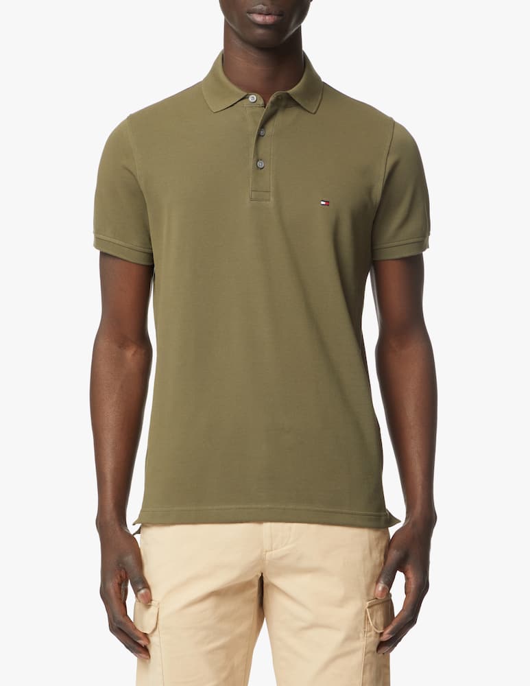 Tommy Hilfiger Slim short sleeve basic polo - green - picture 1 Tommy Hilfiger Slim short sleeve basic polo - green - picture 1