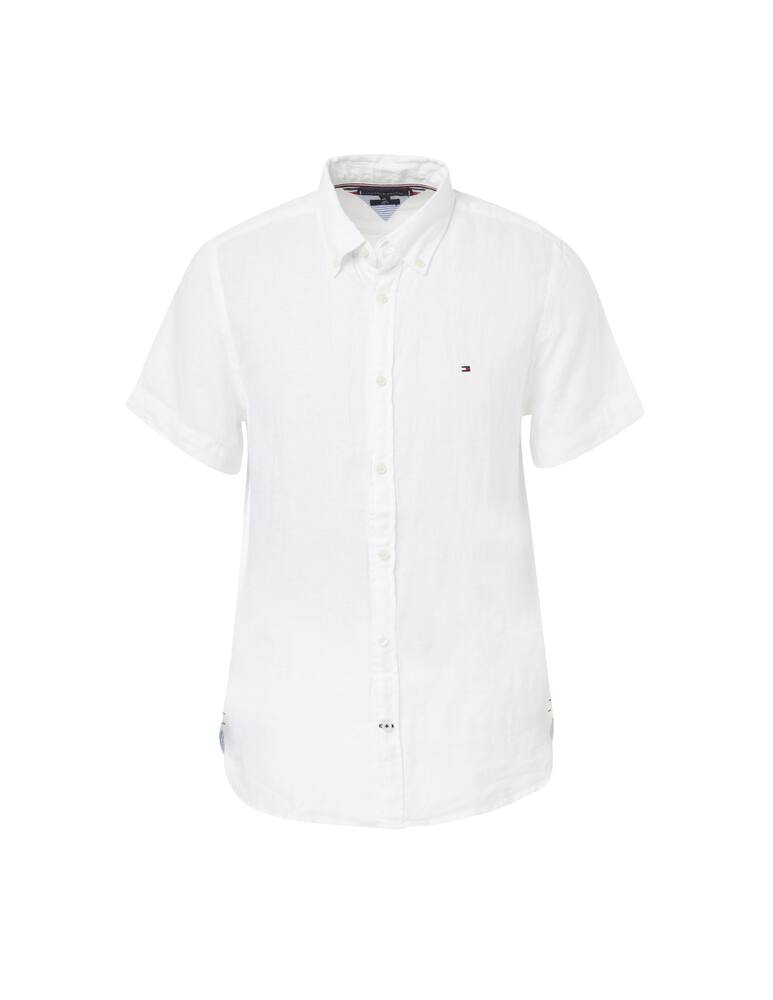 rinascente Tommy Hilfiger Linen short sleeve shirt - white