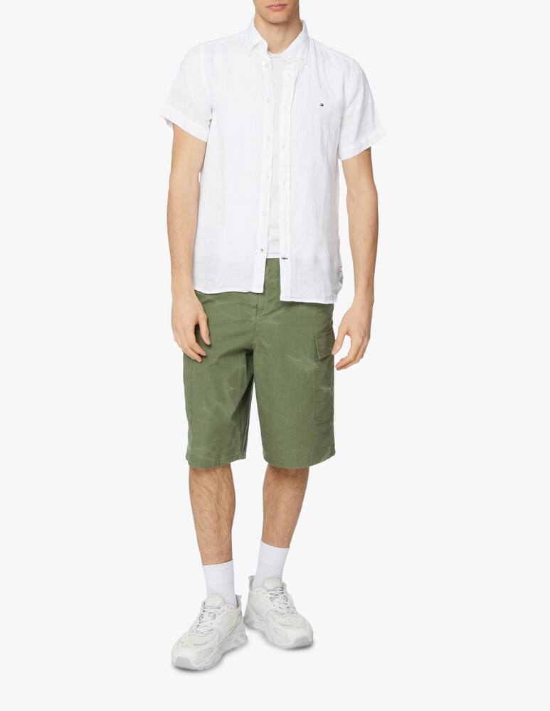 rinascente Tommy Hilfiger Linen short sleeve shirt - white
