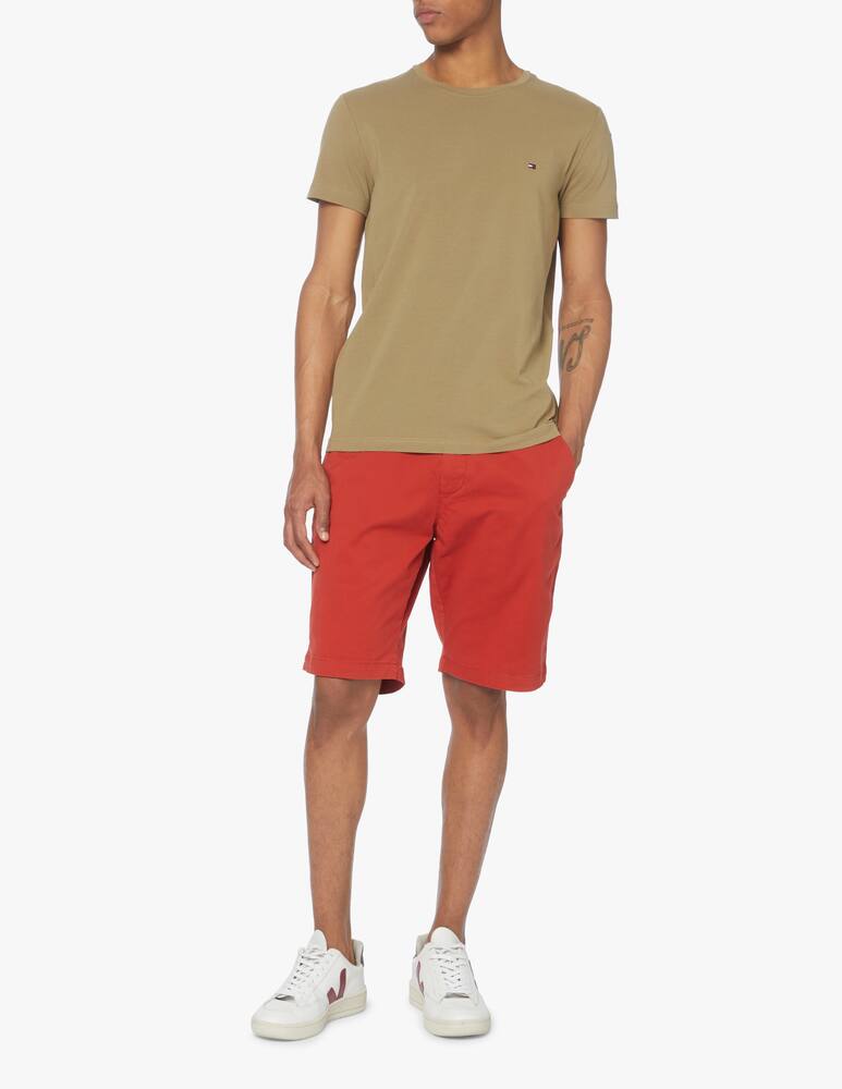 rinascente Tommy Hilfiger Maglietta girocollo slim basic loghino - verde